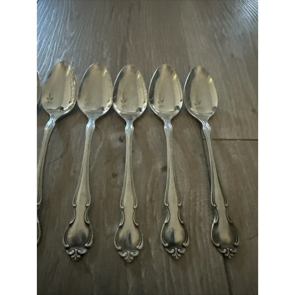 SET OF 7 WM ROGERS CUSTOM STAINLESS‎ STEEL ROYAL SPLENDOR 6-1/4